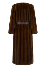 Load image into Gallery viewer, Long coat in eco-fur