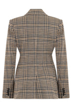 Load image into Gallery viewer, Double-breasted jacket in wool and cotton blend