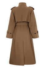 Load image into Gallery viewer, Double-breasted wool trench