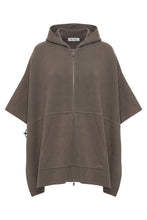 Load image into Gallery viewer, Poncho with hood and zip