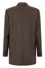 Load image into Gallery viewer, Oversized double-breasted blazer in wool