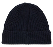 Load image into Gallery viewer, Hat made of virgin wool with ribbing