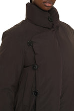 Load image into Gallery viewer, short down jacket Gathered techno fabric down jacket