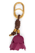 Load image into Gallery viewer, Desert Flower keychain in synthetic leather