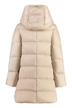 Load image into Gallery viewer, Long hooded down jacket
