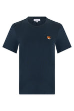 Load image into Gallery viewer, Blue cotton T-shirt with embroidery