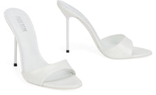 Load image into Gallery viewer, Lidia mules in white patent