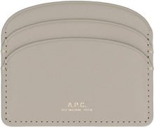 Load image into Gallery viewer, Demi Lune logo detail leather card holder