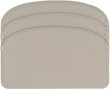 Load image into Gallery viewer, Demi Lune logo detail leather card holder