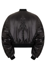 Load image into Gallery viewer, Crop bomber jacket