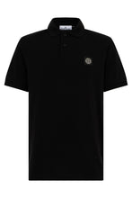 Load image into Gallery viewer, Black Short Sleeve Polo in Soft Cotton