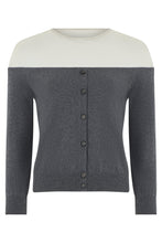 Load image into Gallery viewer, Cotton cardigan with transparent insert