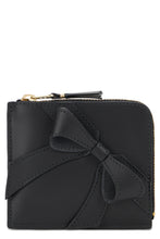Load image into Gallery viewer, Leather wallet with bow
