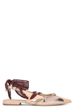 Load image into Gallery viewer, Slingback sandals in leather and fabric