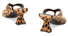 Load image into Gallery viewer, Animal print sandals with heel