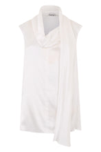 Load image into Gallery viewer, Silk blouse with draping