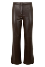 Load image into Gallery viewer, Flared synthetic leather pants