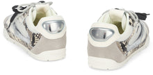 Load image into Gallery viewer, Mesh and leather sneakers with python print