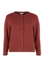 Load image into Gallery viewer, Red dark cardigan, elegant and versatile.