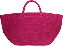 Load image into Gallery viewer, Vanilla raffia tote bag