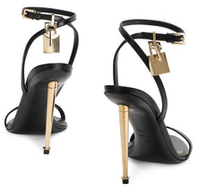 Load image into Gallery viewer, High-heeled sandals in leather