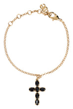 Load image into Gallery viewer, Thin chain bracelet with cross charm