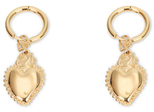 Load image into Gallery viewer, Earrings with heart pendant