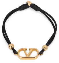 Load image into Gallery viewer, Cotton bracelet with metallic logo