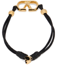 Load image into Gallery viewer, Cotton bracelet with metallic logo