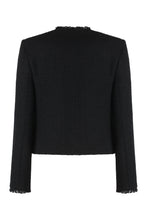 Load image into Gallery viewer, Crew neck jacket in mixed wool