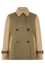 Load image into Gallery viewer, Short Trench in Water-Repellent Gabardine