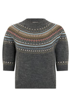 Load image into Gallery viewer, Crew neck sweater with short sleeves