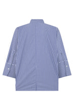 Load image into Gallery viewer, Blue striped shirt in cotton