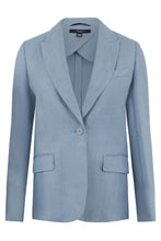 Load image into Gallery viewer, Linen single-breasted blazer