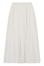 Load image into Gallery viewer, Long skirt in a blend of cotton and linen