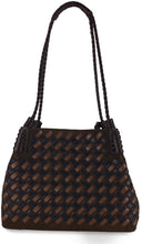 Load image into Gallery viewer, Tote Bag Libra Small in leather and suede woven