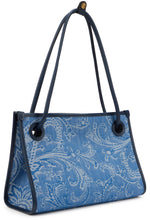 Load image into Gallery viewer, Small jacquard denim shopper bag