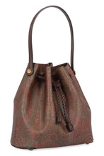Load image into Gallery viewer, Paisley print small bucket bag