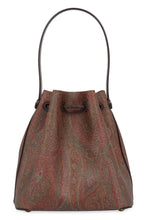 Load image into Gallery viewer, Paisley print small bucket bag