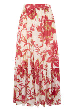 Load image into Gallery viewer, Flared Skirt with Floral Print
