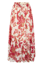 Load image into Gallery viewer, Flared Skirt with Floral Print