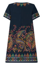 Load image into Gallery viewer, Short silk dress with print