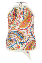 Load image into Gallery viewer, Silk Twill Top with Paisley Print