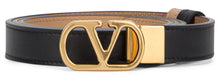 Load image into Gallery viewer, Vlogo Signature reversible belt in leather