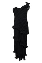Load image into Gallery viewer, Long asymmetric dress with one shoulder uncovered