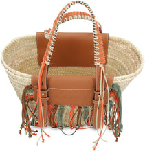 Load image into Gallery viewer, Woven straw tote