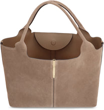 Load image into Gallery viewer, Medium-small suede shopping bag