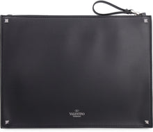 Load image into Gallery viewer, Valentino Garavani - Leather clutch with logo