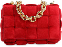 Load image into Gallery viewer, Chain Cassette suede bag