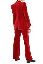 Load image into Gallery viewer, Single-breasted velvet jacket